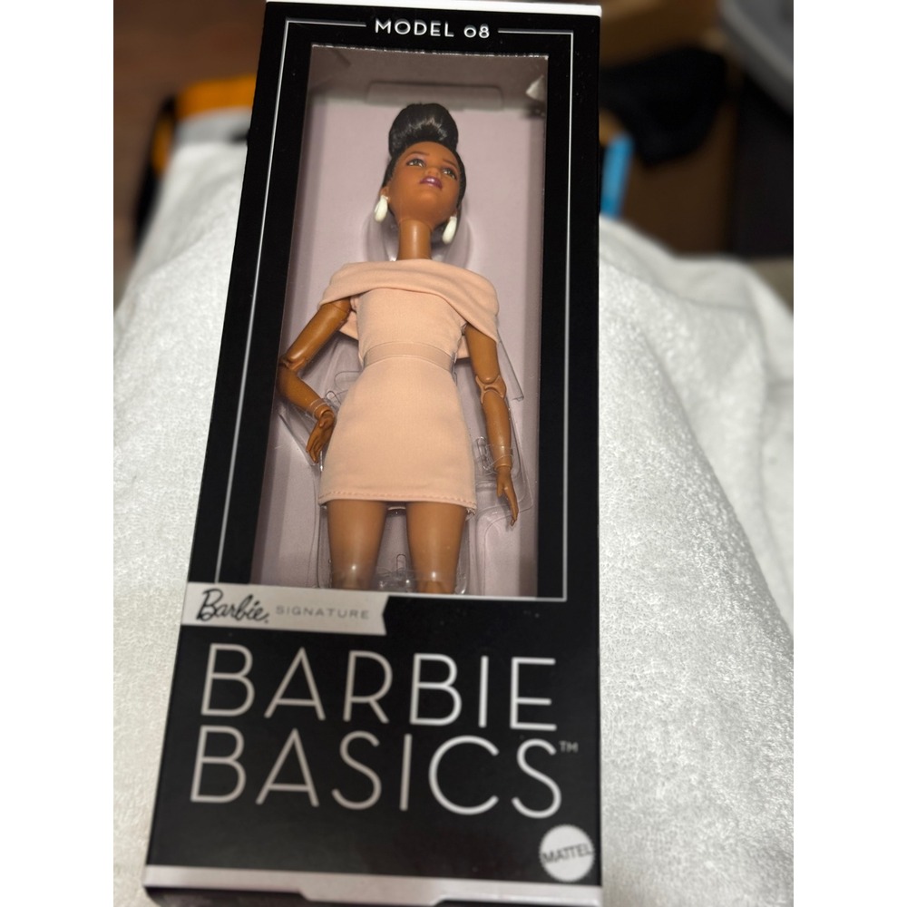 Mattel Barbie Basics Signature Model 08  Neutral Collection Peach Dress JJX27
